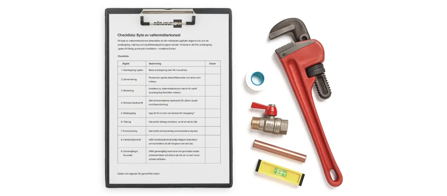 Byte av vattenmatarkonsol2