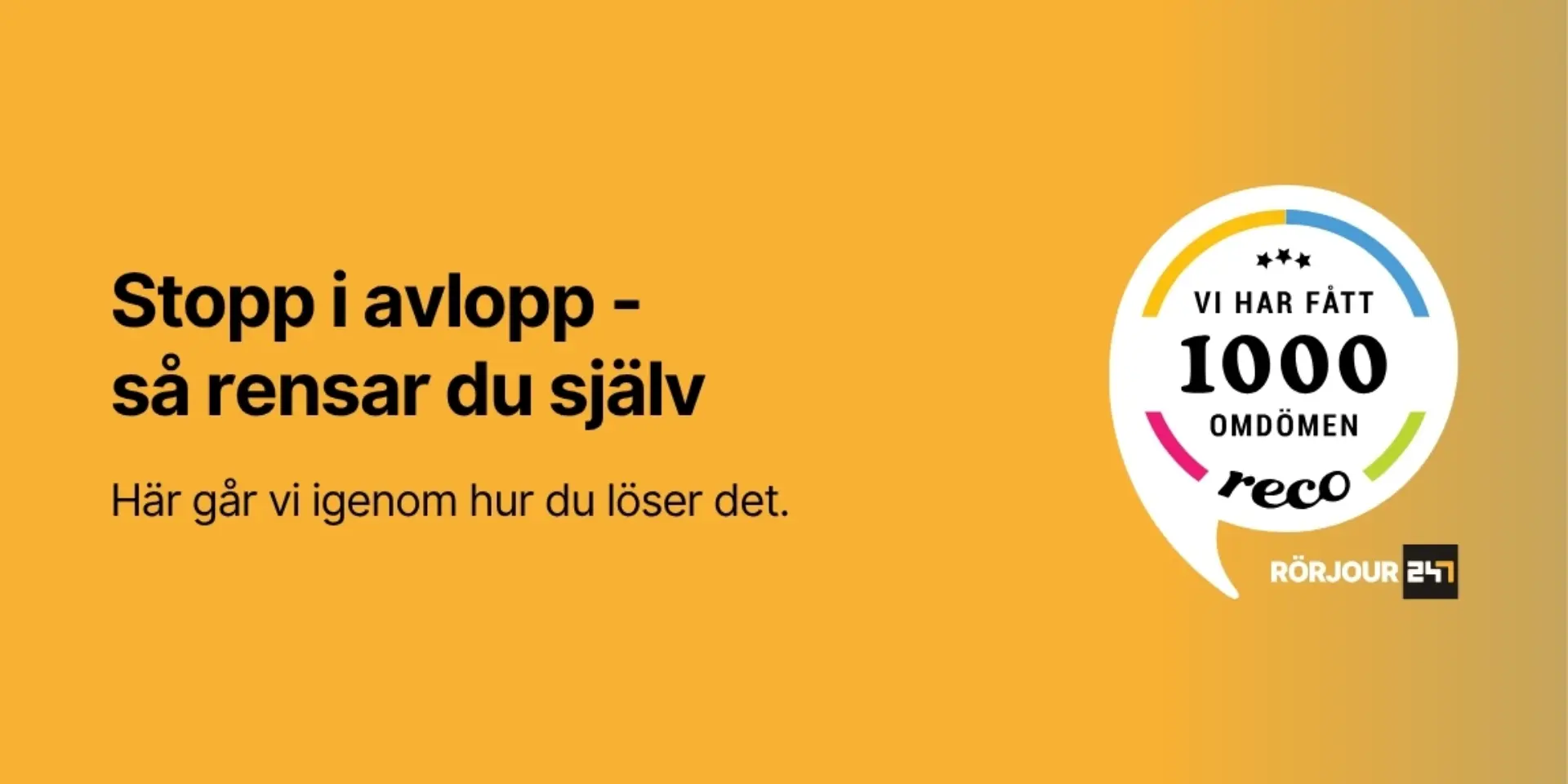 Stopp i avlopp sa rensar du sjalv