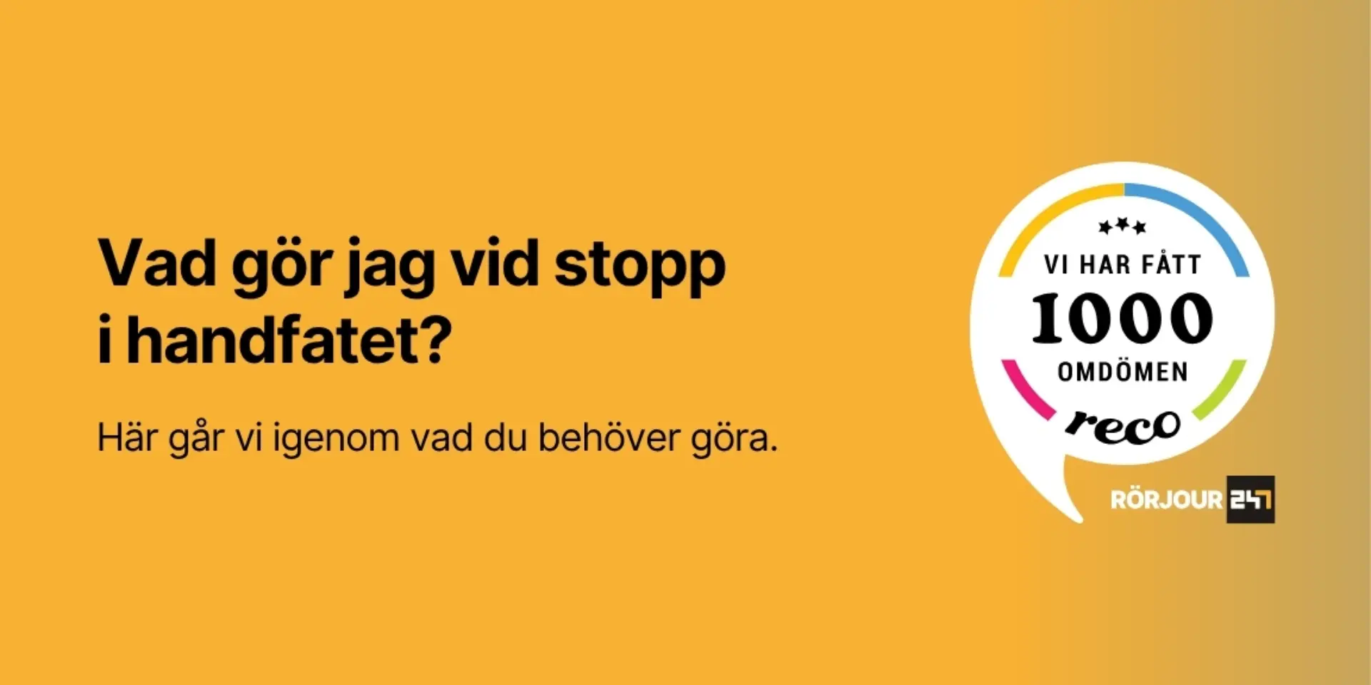 Vad gor jag vid stopp i handfatet