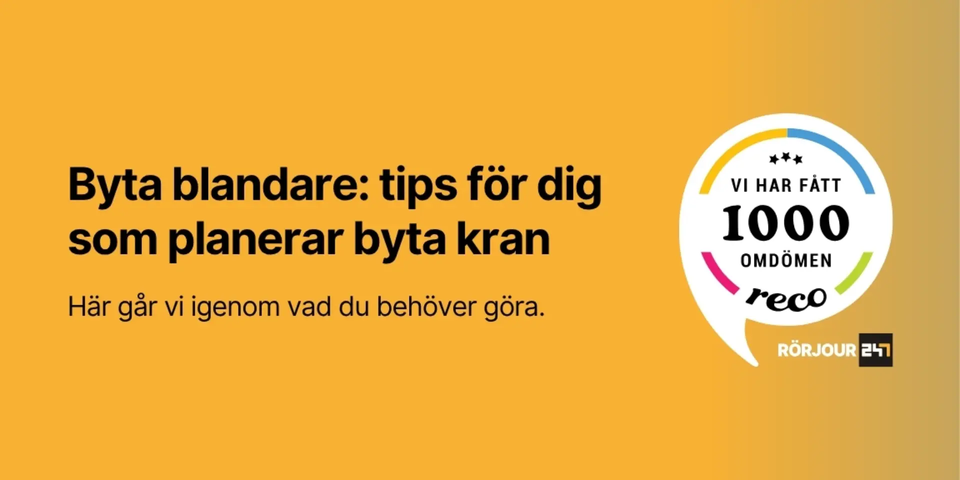 Byta blandare tips for dig som planerar byta kran