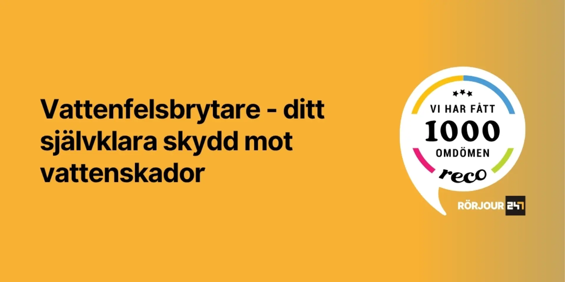 Vattenfelsbrytare ditt sjalvklara skydd mot vattenskador