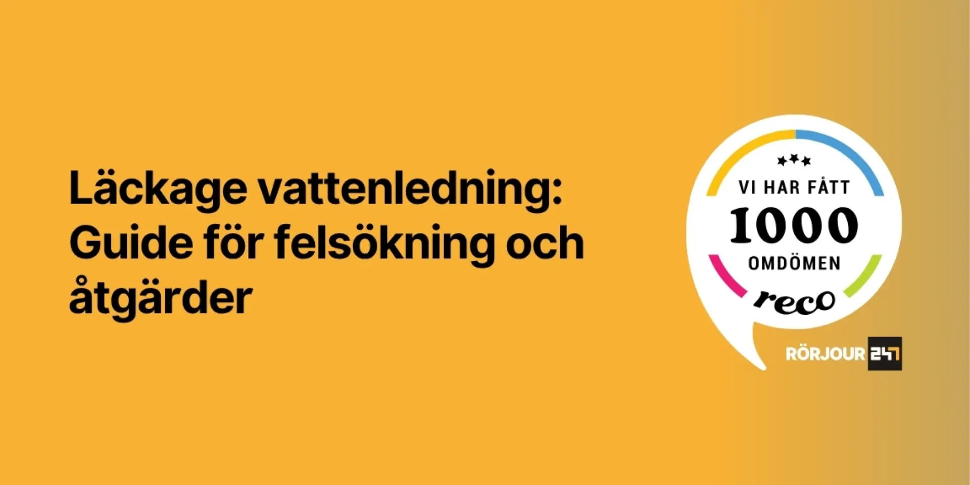 Lackage vattenledning Guide for felsokning och atgarder