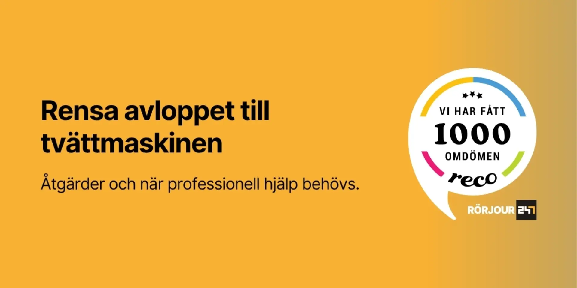 Rensa avloppet till tvattmaskinen