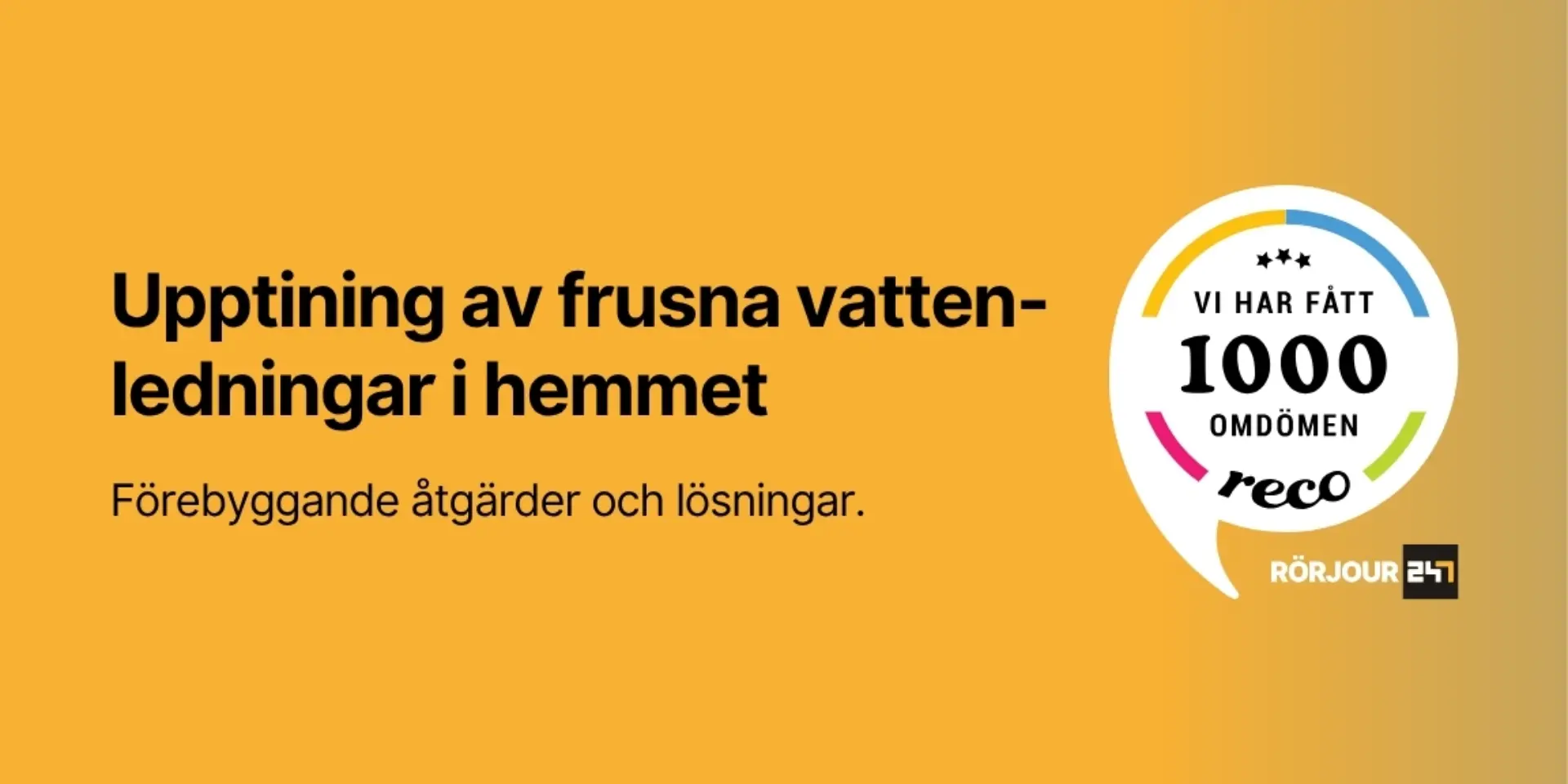 Upptining av frusna vattenledningar i hemmet