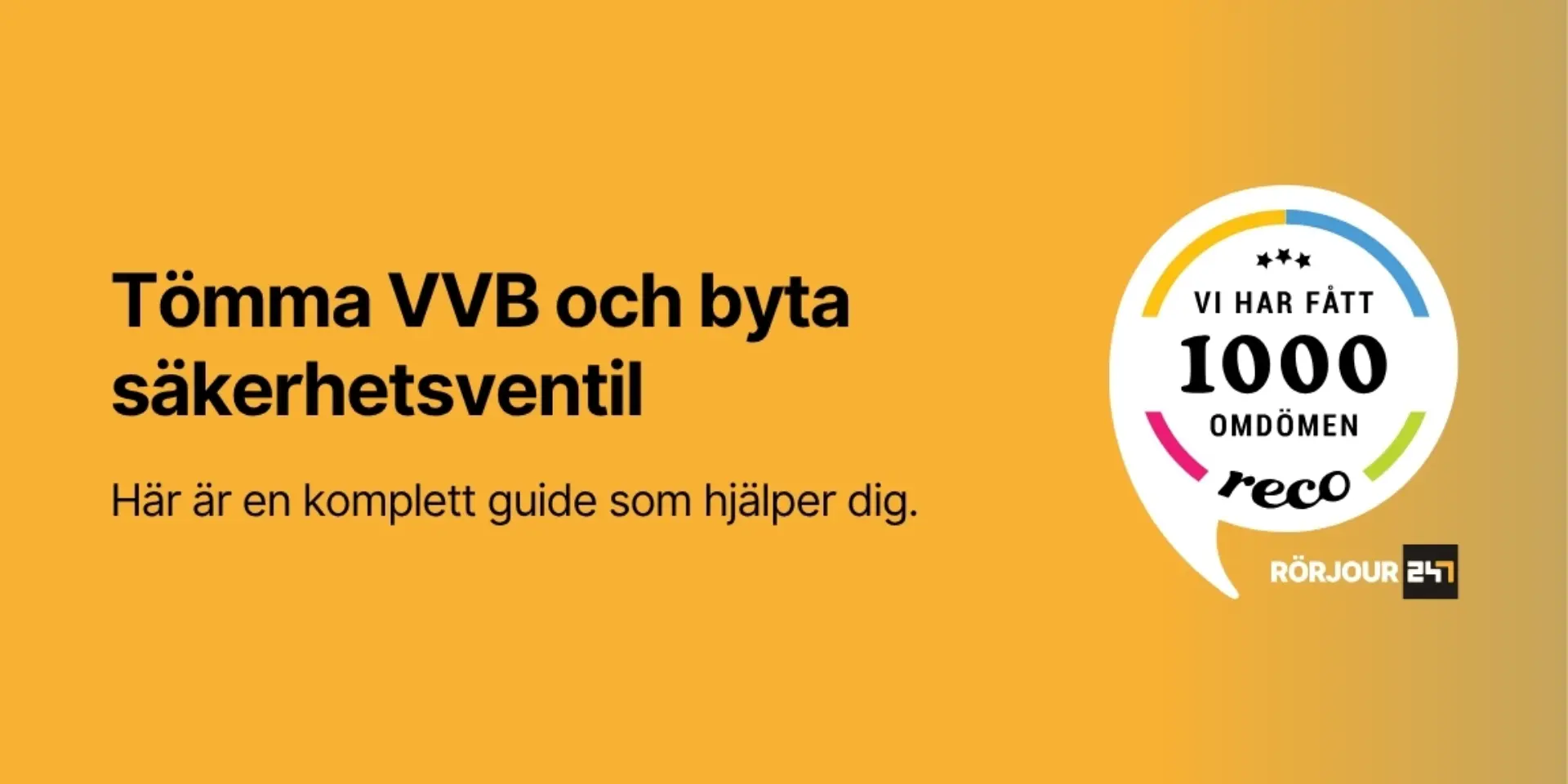Tomma VVB och byta sakerhetsventil