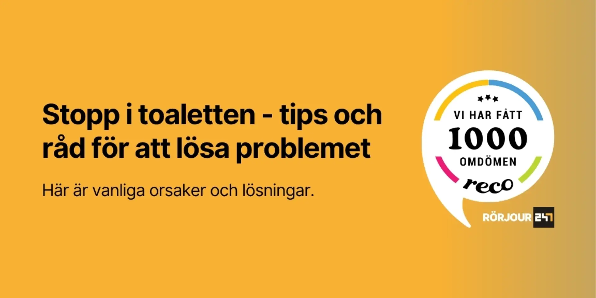 Stopp i toaletten tips och rad for att losa problemet