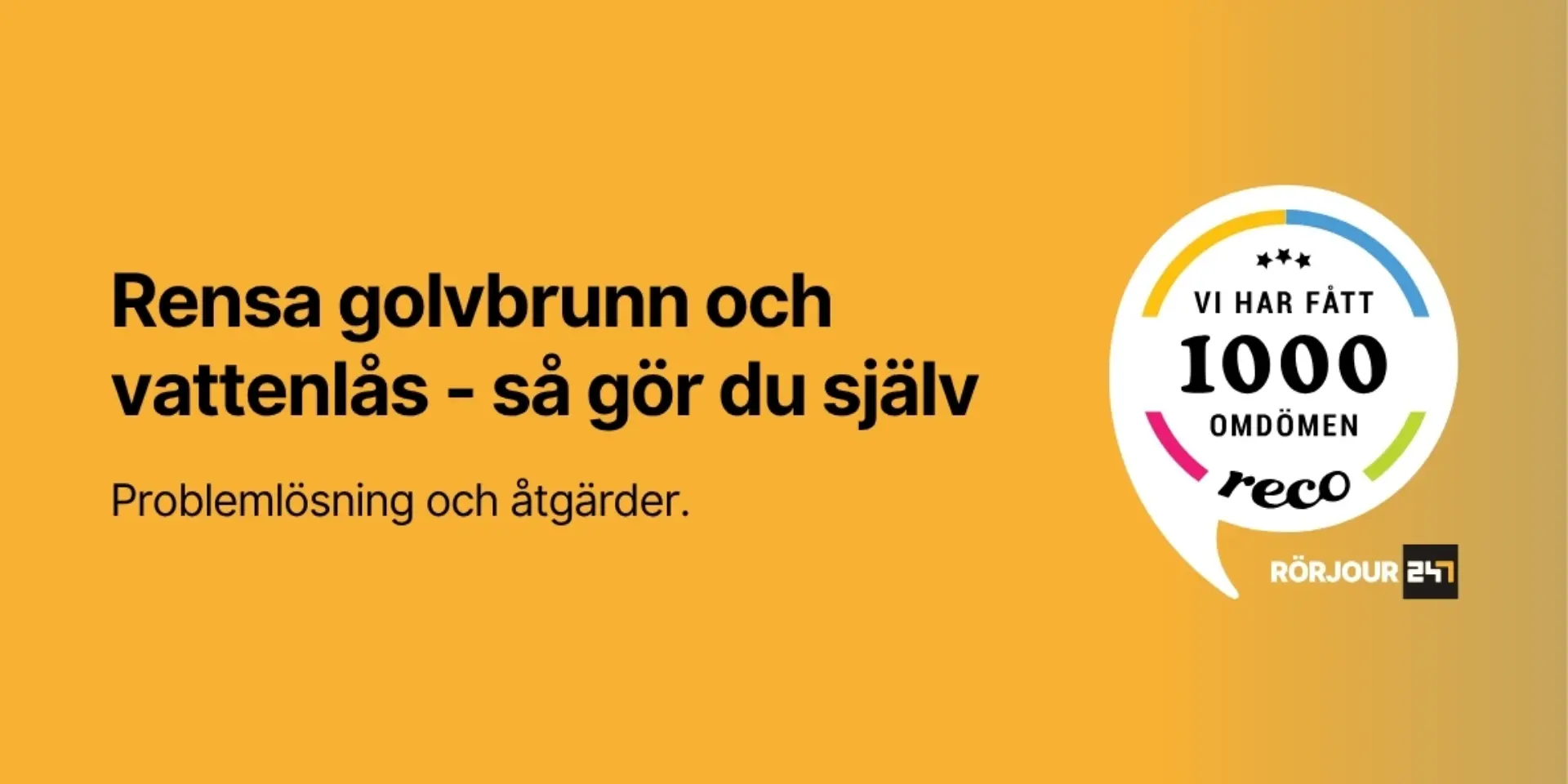 Rensa golvbrunn och vattenlas sa gor du sjalv
