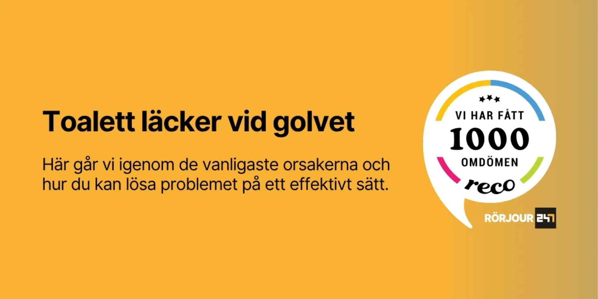 Toalett lacker vid golvet