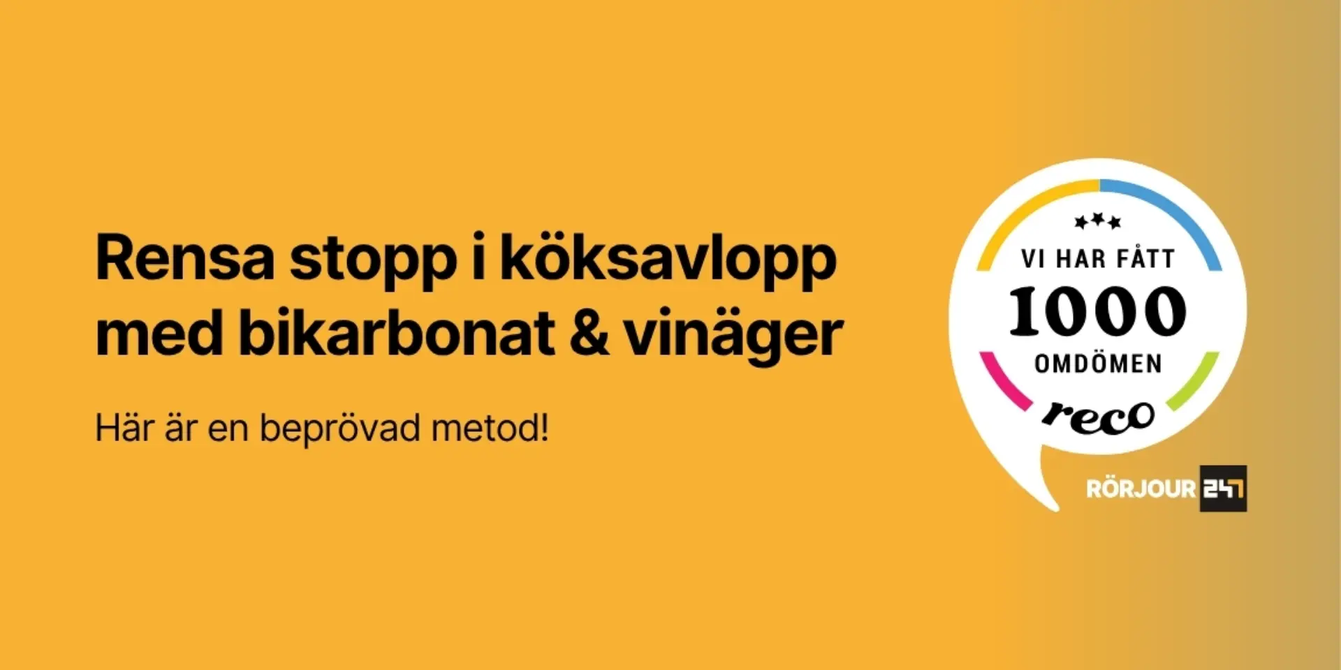 Rensa stopp i koksavlopp med bikarbonat och vinager