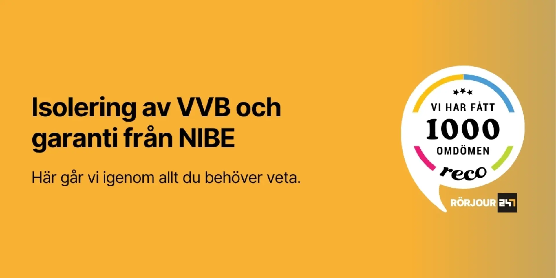 Isolering av VVB och garanti fran NIBE