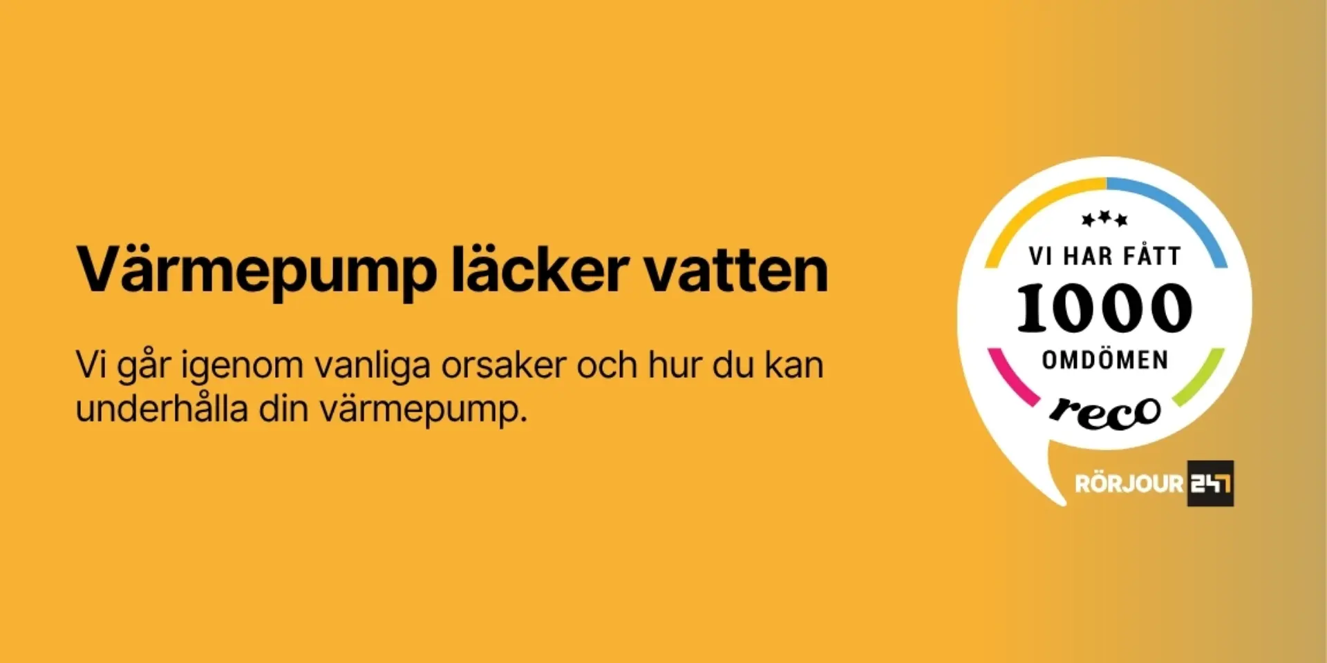Varmepump lacker vatten