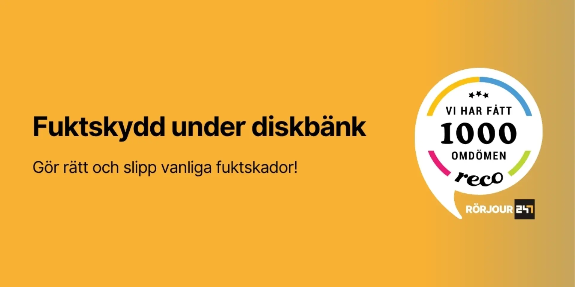 Fuktskydd under diskbank