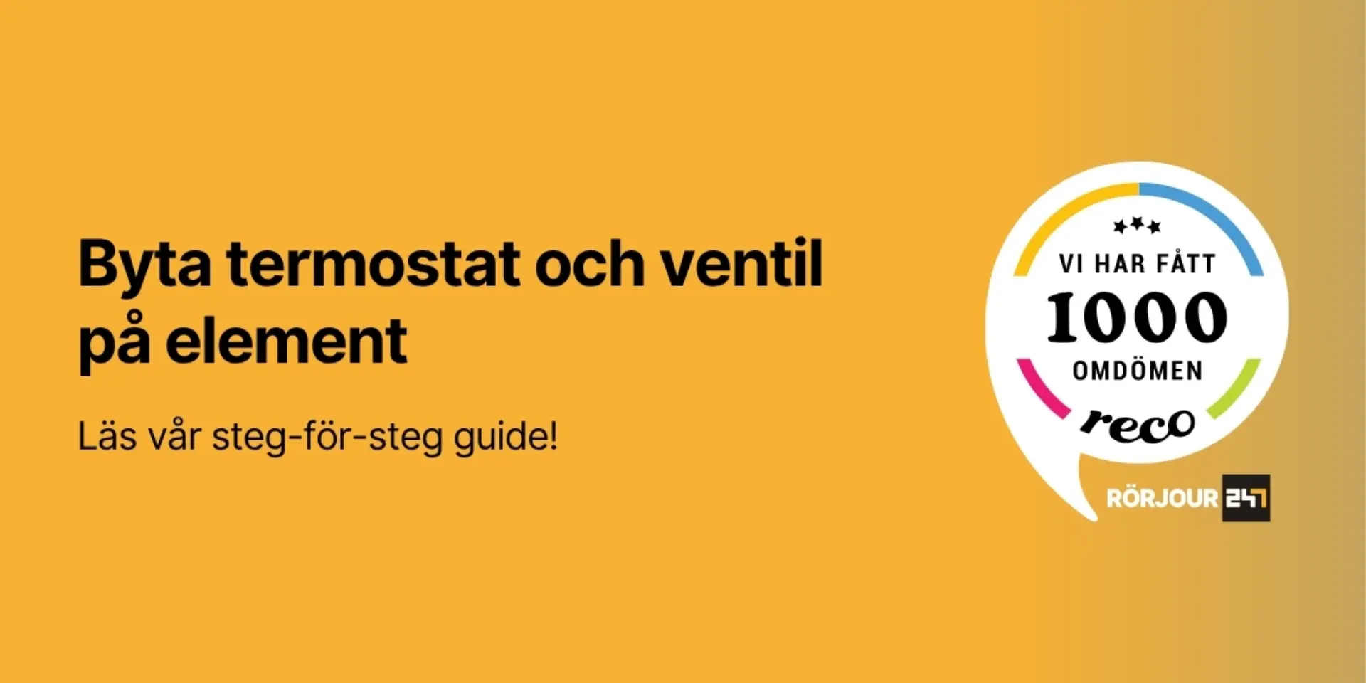 Byta termostat och ventil pa element