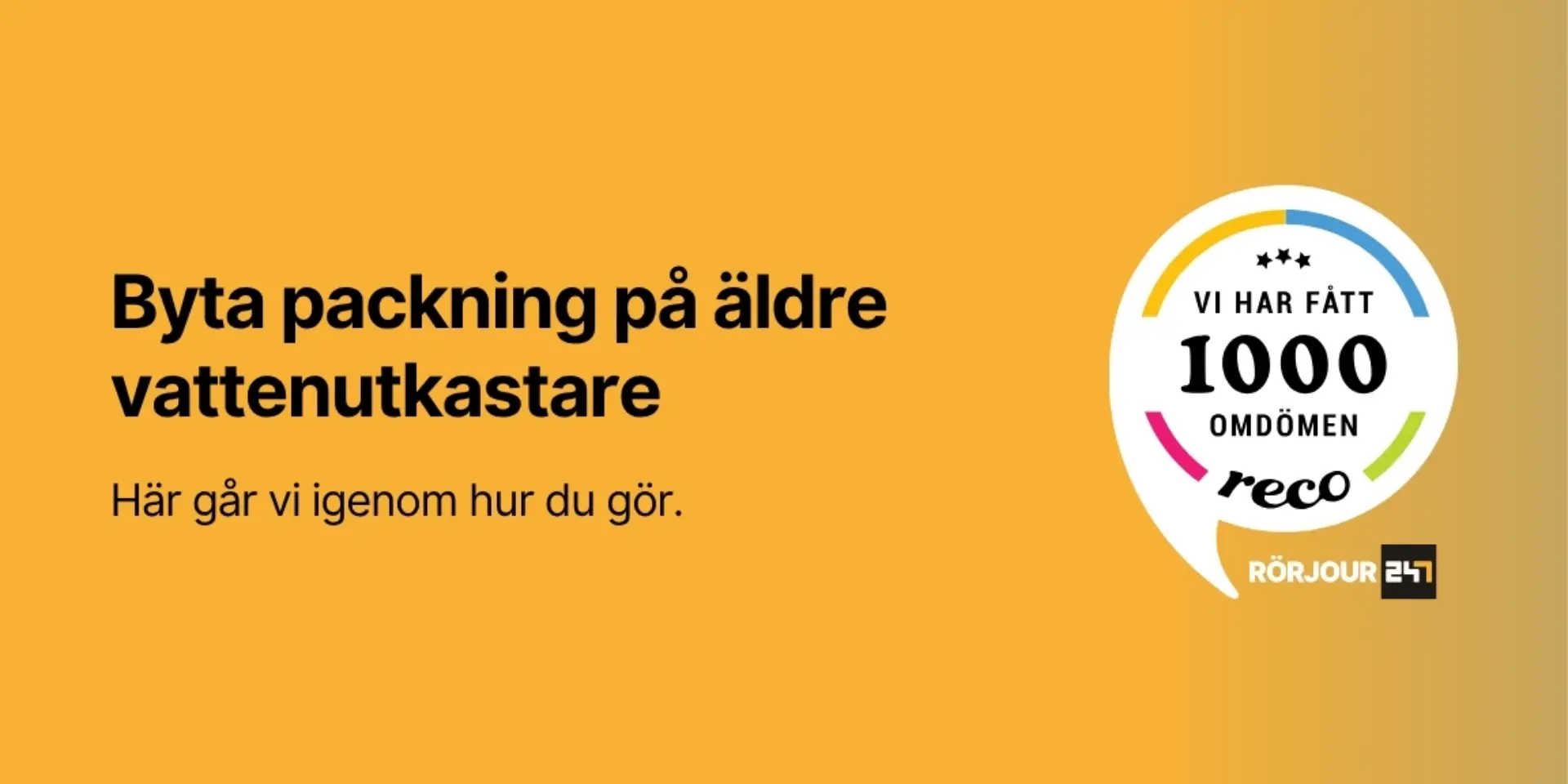 Byta packning pa aldre vattenutkastare