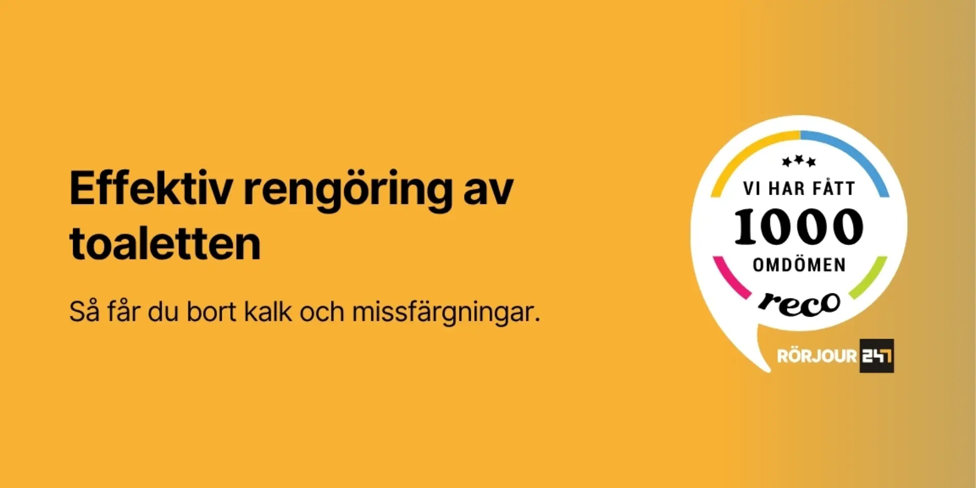 Effektiv rengoring av toaletten