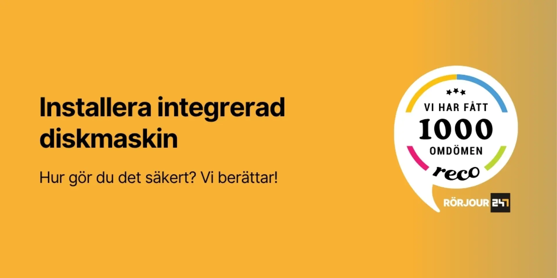 Installera integrerad diskmaskin