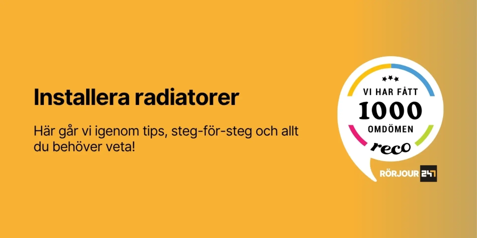 Installera radiatorer
