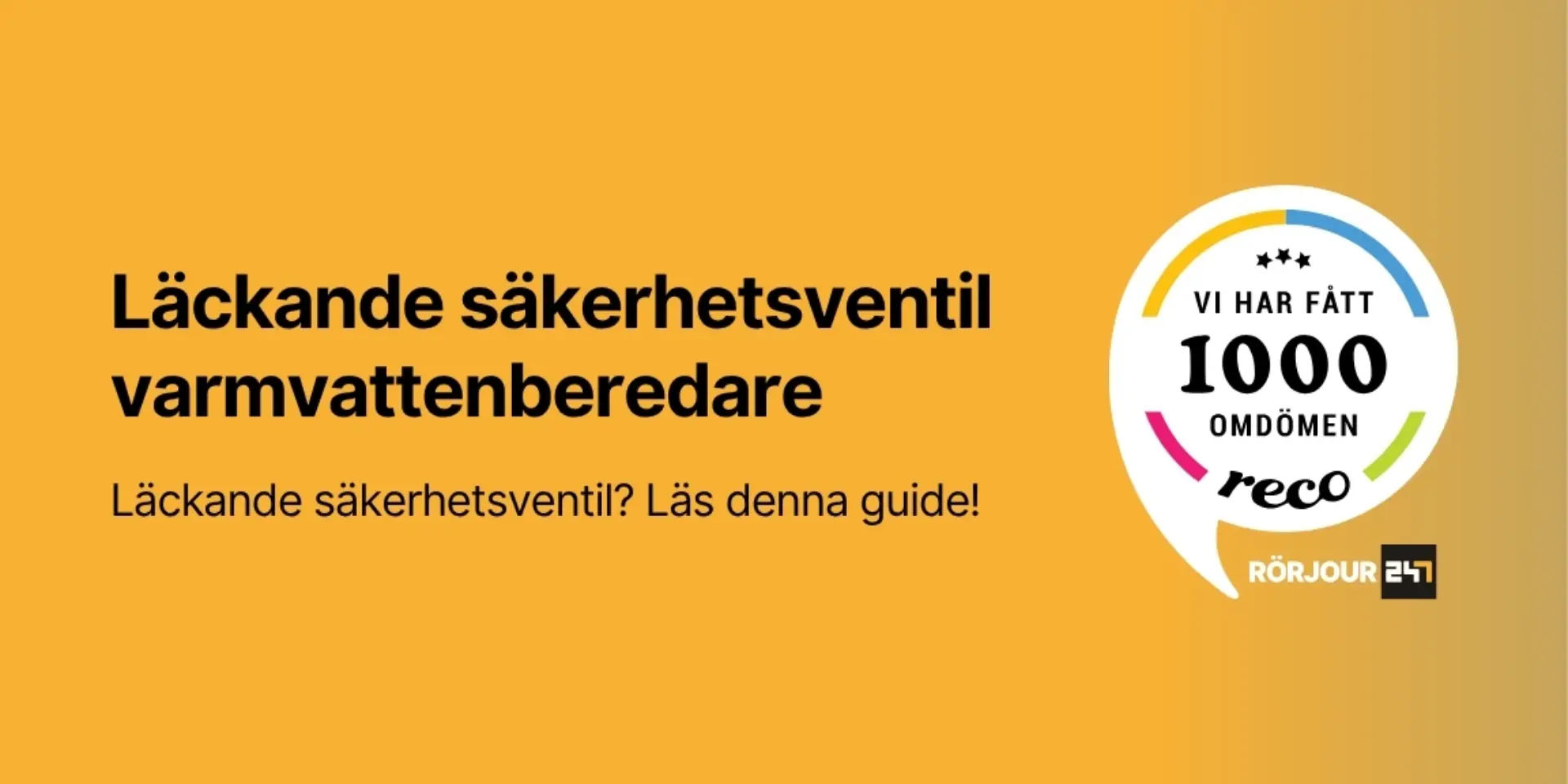 Lackande sakerhetsventil varmvattenberedare