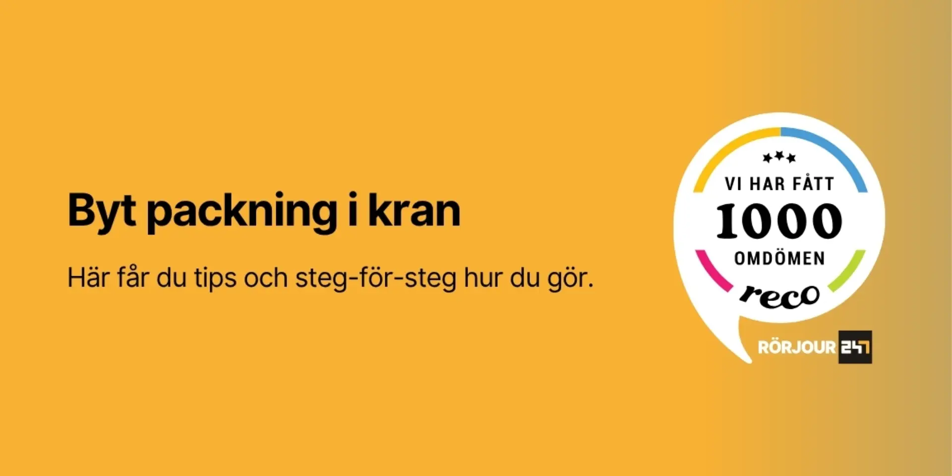 Byt packning i kran