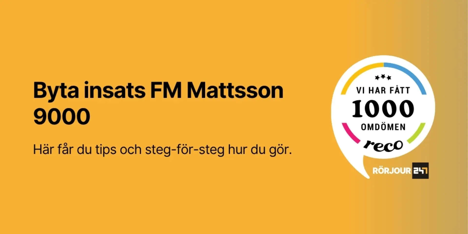 Byta instats FM Mattsson 9000