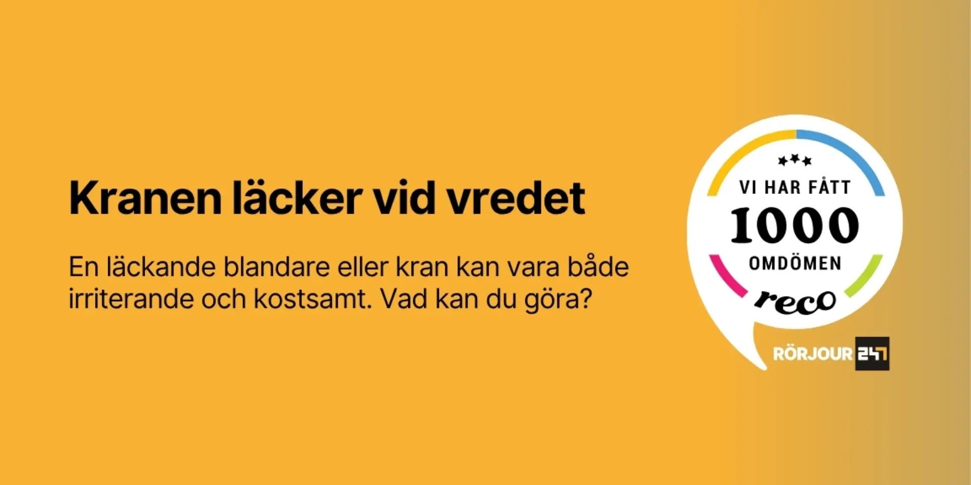 Kranen lacker vid vredet