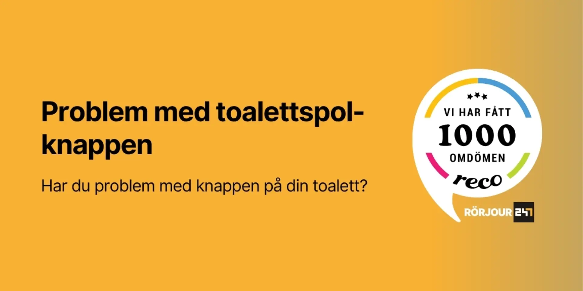Problem med toalettspolknappen