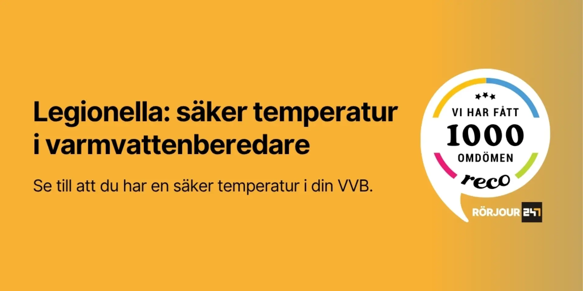 Legionella saker temperatur i varmvattenberedare