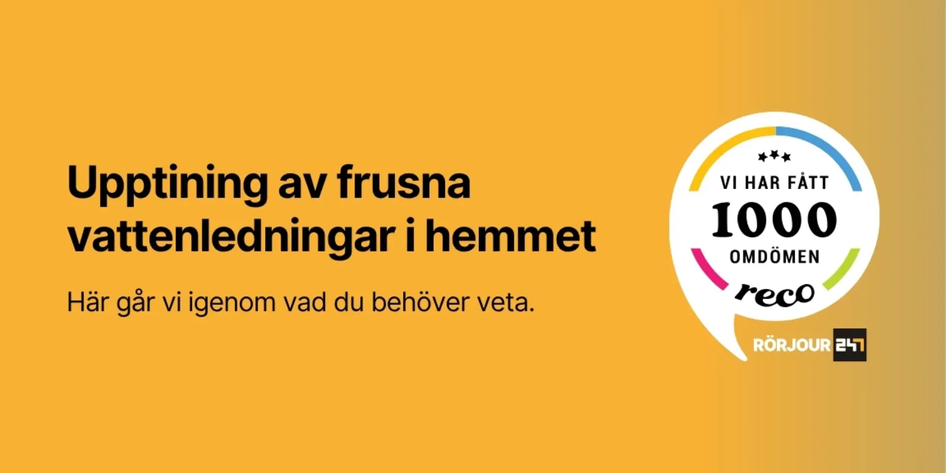 Upptining av frusna vattenledningar i hemmet