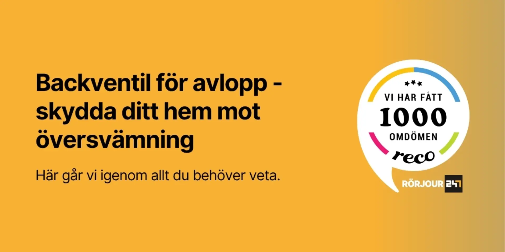 Backventil for avlopp skydda ditt hem mot oversvamning