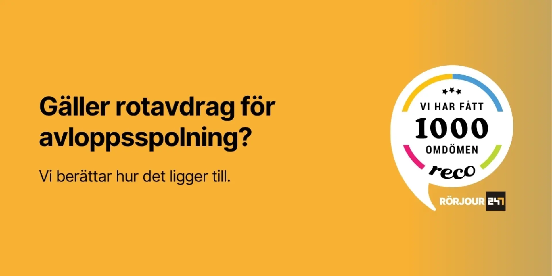 Galler rotavdrag for avloppsspolning
