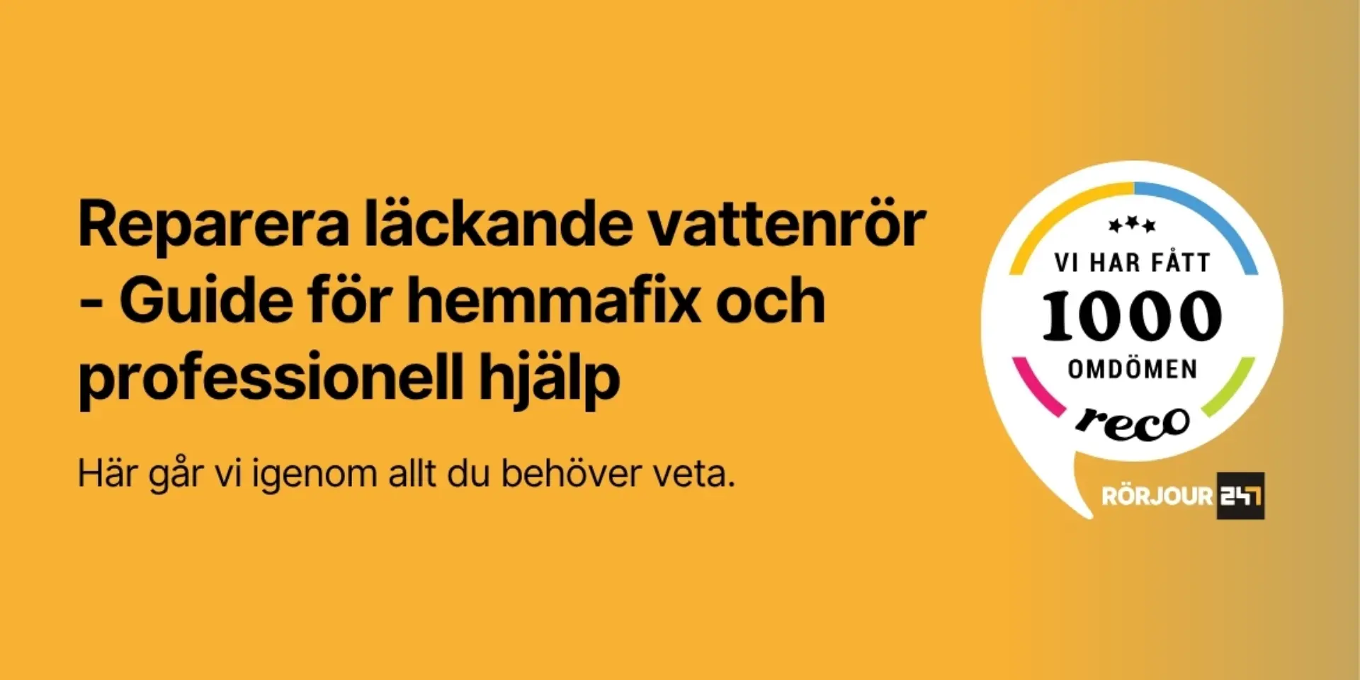 Reparera lackande vattenror Guide for hemmfix och professionell hjalp