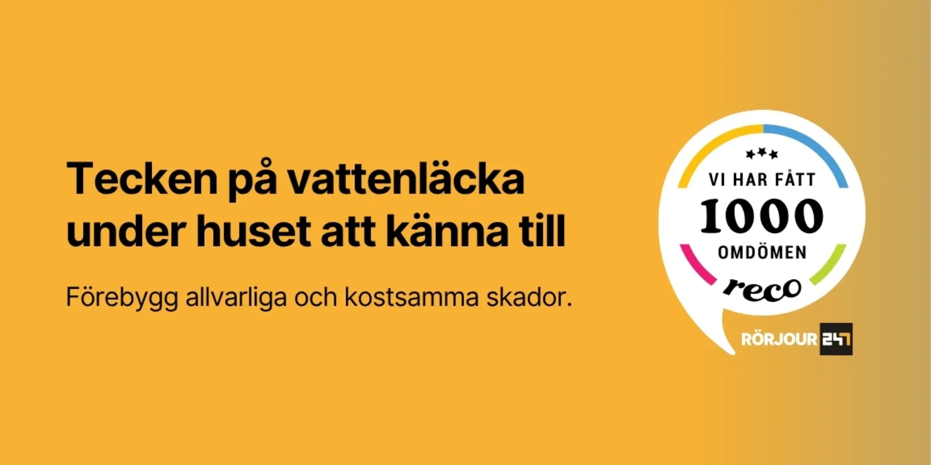 Tecken pa vattenlacka under huset att kanna till