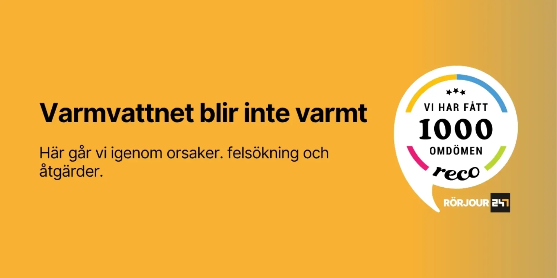Varmvattnet blir inte varmt