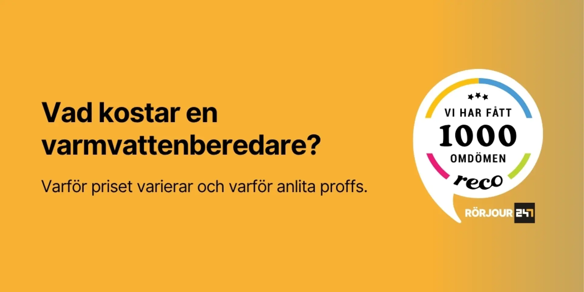 Vad kostar en varmvattenberedare