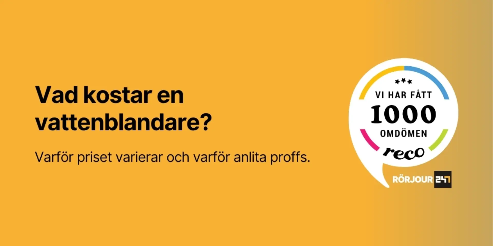 Vad kostar en vattenblandare