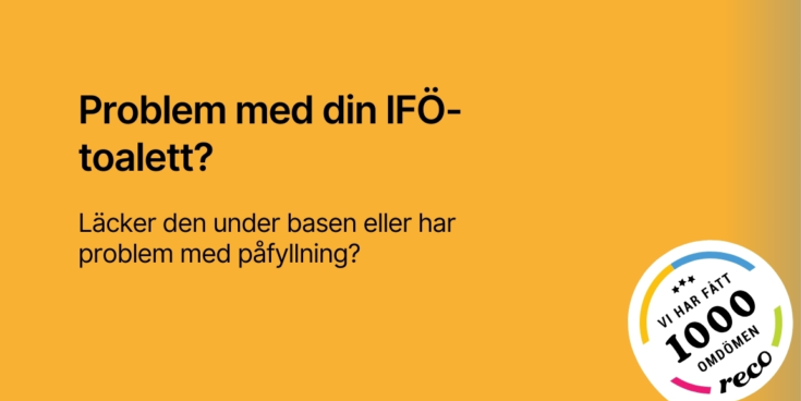 Problem med din IFO toalett